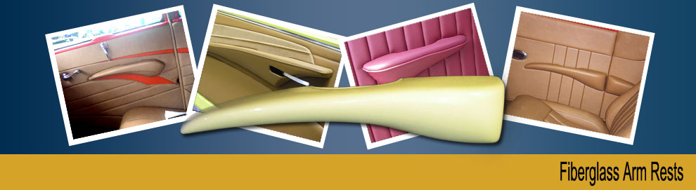 Several styles of fiberglass arm rests