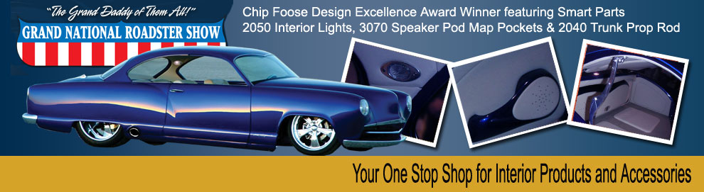 The Winner of the Chip Foose Design Excellence Award featuring many of Smart Parts interior products